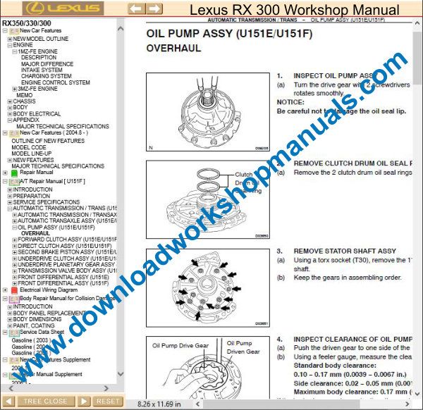 Lexus RX 300 repair manual